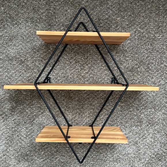 Target Other - Geometric three shelf wall decor
